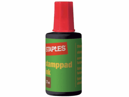 Staples Stempelinkt Rood (fles 27 milliliter)