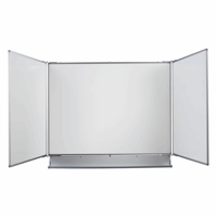 Inklapbaar wandbord b x h open = 2400x900 mm breedte basisbord 1200 mm