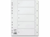 Staples Tabbladen met nummers 1-5, A4, polypropyleen, wit (set 5 vel) artikel afbeelding