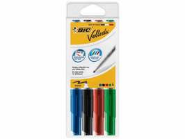 BiC Whiteboard marker Velleda 1741 1,4 mm, assorti (etui 4 stuks)