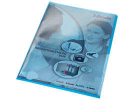 Leitz Insteekmap PVC 0,15mm PVC, blauw (pak 100 stuks)