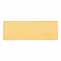 Etikethouders, VE = 50 stuks met magneetstrook (Breedte: 220 mm; Hoogte: 80 mm; Kleur: Geel; Voor papierformaat: 210x74 mm)