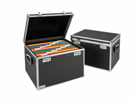 Leitz Secure Storage 40 hangmappenkoffer 40 hangmappen (A4), zwart
