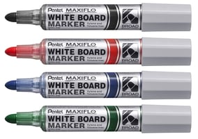 Viltstift Pentel MWL5M Maxiflo whiteboard rond 3mm zwart