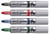 Viltstift Pentel MWL5M Maxiflo whiteboard rond 3mm assorti set à 4 stuks