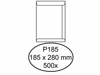 ENVELOP QUANTORE AKTE P185 185X280 100GR WIT  artikel afbeelding