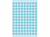 ETIKET HERMA 1843 ROND 8MM 540ST BLAUW artikel afbeelding