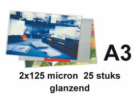 Lamineerhoes GBC A3 2x125micron document 25 stuks