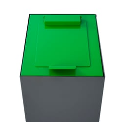 Top met klepdeksel voor modulaire afvalscheidingsunit