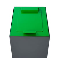 Top met klepdeksel voor modulaire afvalscheidingsunit