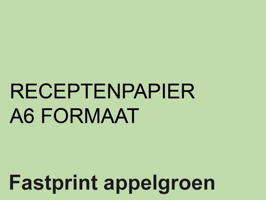 Receptpapier Fastprint A6 80gr appelgroen 2000 vel