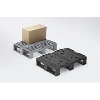 Halve kunststof pallet zwart vanaf 1