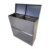 Bica 881 Afvalstation met deksel 80 ltr