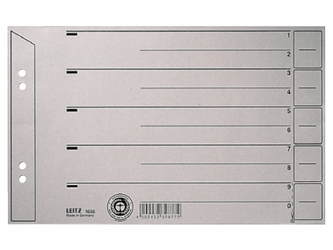 Leitz kartonnen tabbladen A5 dwars 1656 (pak 100 stuks) artikel afbeelding