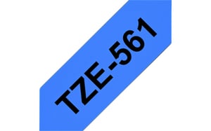 Labeltape Brother P-touch TZe-561 standaard 36mm zwart op blauw