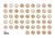 Mini Woodies refill set met 250 ministempel