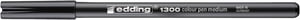 Fineliner edding 1300 medium zwart