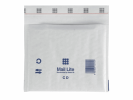 Mail Lite® Luchtkussenenveloppen CD/ DVD 180 x 160 mm (doos 100 stuks)