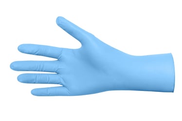 Nitril handschoen. Blauw Poedervrij Maat L
