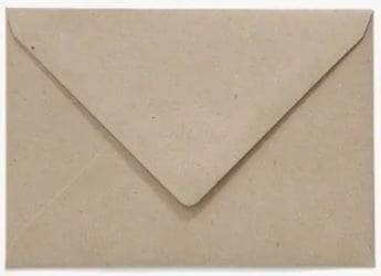 Envelop Papicolor EA5 156x220mm recycled fluting kraft grijs