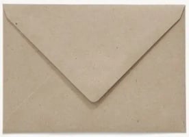 Envelop Papicolor EA5 156x220mm recycled fluting kraft grijs