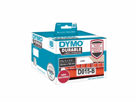 Dymo LW Labels, kunststof etiket, 59x102mm, Zwart op Wit (rol 300 stuks)