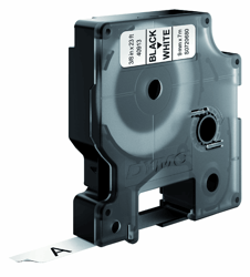 Dymo D1 labeltape 9 mm Zwart op wit 40913 artikel afbeelding