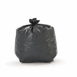 LDPE-afvalzakken inhoud 60 l, l x b x h = 350x300x700 mm materiaaldikte 40 µm, grijs, VE = 250 stuks artikel afbeelding