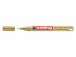 Viltstift edding 780 lakmarker rond 0.8mm goud