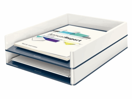 Brievenbak Leitz Wow A4 wit/grijs