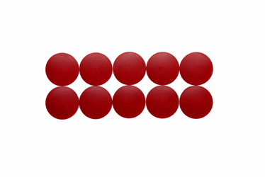 MAGNEET MAUL SOLID 38MMX15.5MM ROOD artikel afbeelding