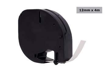 LABELTAPE QUANTORE 12267 12MMX4M TR/ZWART artikel afbeelding