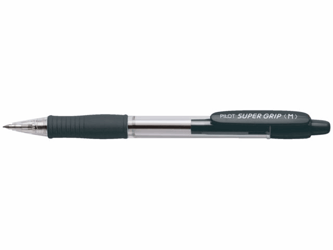 BALPEN PILOT SUPERGRIP DRUKKNOP ZWART artikel afbeelding