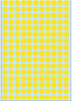 Etiket HERMA 2211 rond 8mm geel 5632stuks