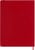 Notitieboek Moleskine XL 190x250mm lijn scarlet red