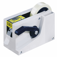 Plakbanddispenser halfautomatisch voor bandbreedte tot 25 mm variabele lengte-instelling