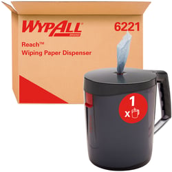 Poetsroldispenser KC 6221 WypAll reach centerfeed zwart