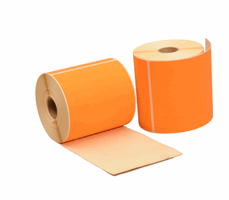 Thermische Verzendetiketten, 102mm x 150mm, Oranje