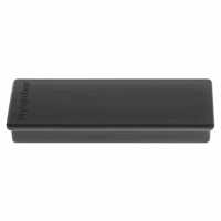 Rechthoekige magneet, b x l x h = 19x54x8 mm, VE = 60 stuks, zwart artikel afbeelding