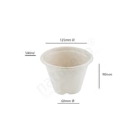 Suikerriet soepbeker 500ml/13cmØ x 9cm hoog, kleur bruin