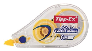 Correctieroller Tipp-ex mini pocket mouse 5mmx6m display à 30 +10 stuks gratis
