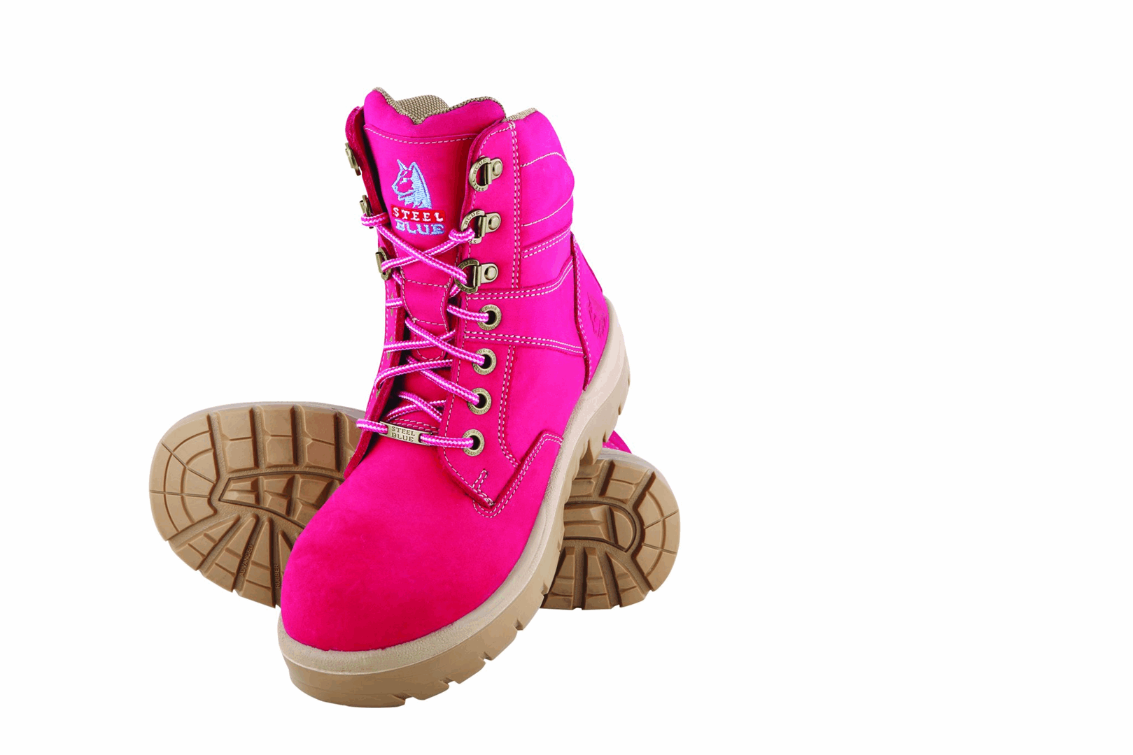 Roze veiligheidsschoenen 2025