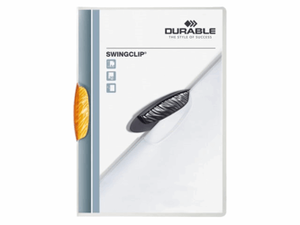 KLEMMAP DURABLE 2260 SWINGCLIP ORANJE artikel afbeelding