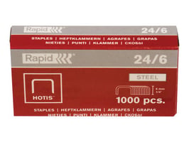 Rapid Standaard Nietjes, 24/6, Staal (pak 1000 stuks)