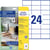 Etiket Avery Zweckform LR3475-10 70x36mm recycled wit 240stuks