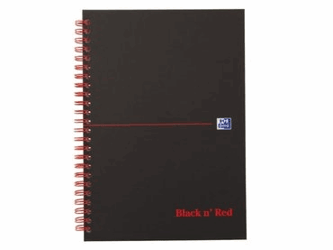 NOTITIEBOEK OXFORD BLACK N'RED A5 LIJN KARTON artikel afbeelding