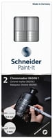 Viltstift Schneider Paint-it 060 - 061 2.0mm en 0.8mm metallic chrome set à 2 stuks