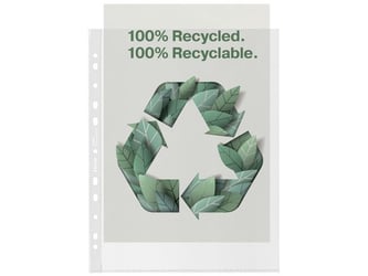 Esselte Showtas A4 Maxi, PP, 100% Gerecycled, Transparant (pak 100 stuks) artikel afbeelding
