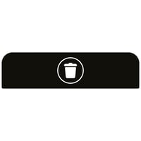 Informatiebord Configure™ voor bakken van 125 liter zwart