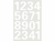 ETIKET HERMA 4170 GETAL 0-9 25MM WIT artikel afbeelding